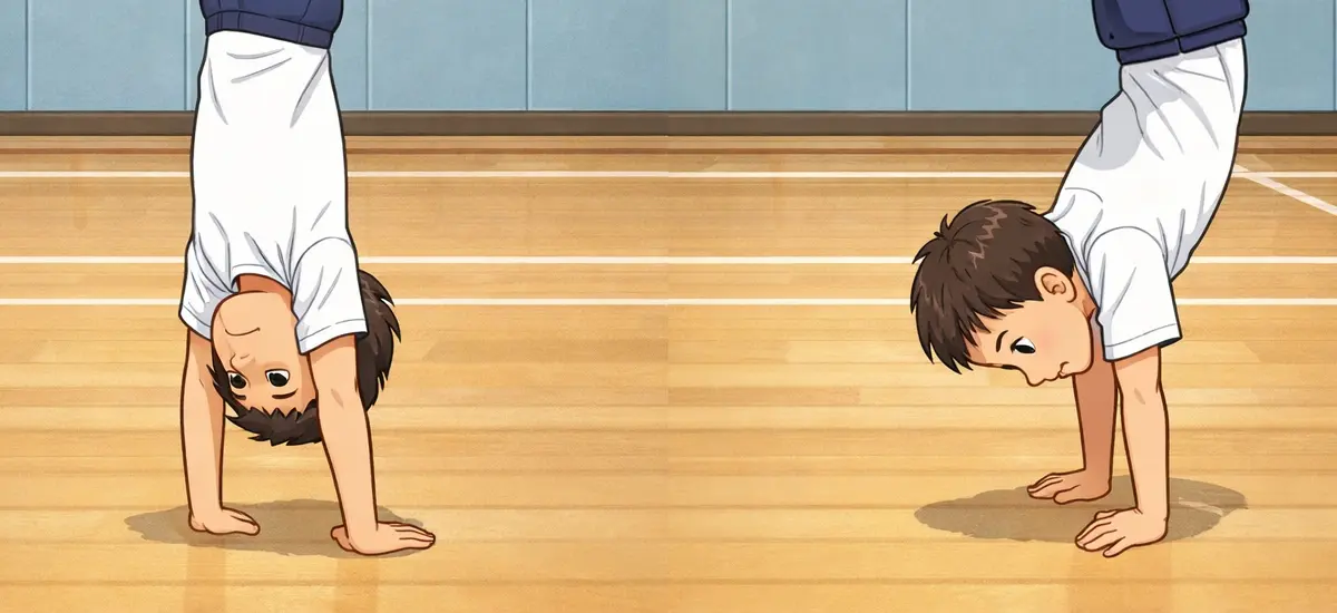 「逆立ち」と「倒立」何が違うのか?