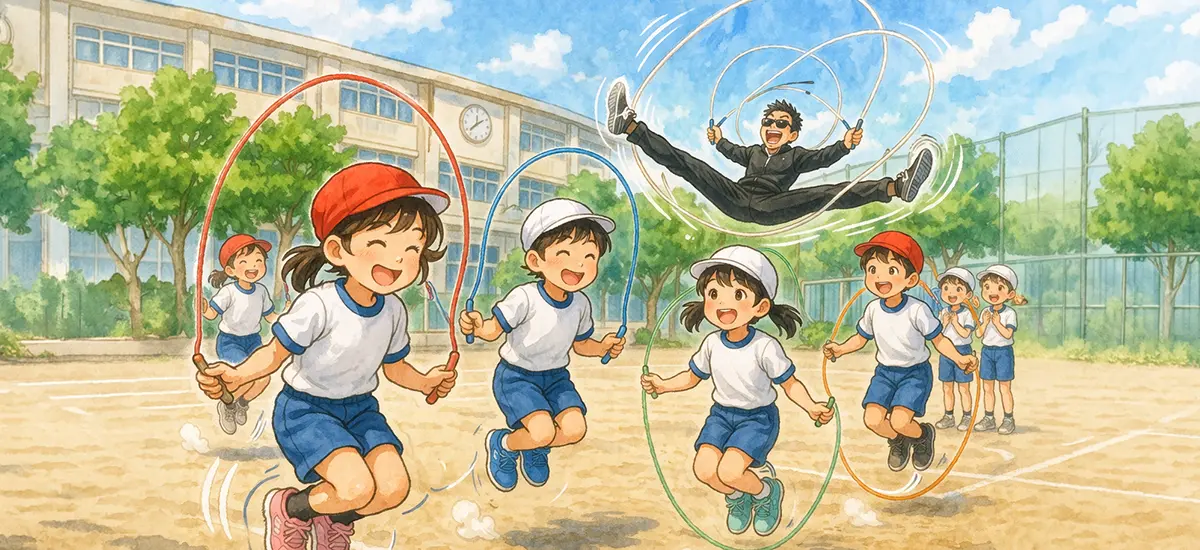 縄跳びが跳べるようになるポイント